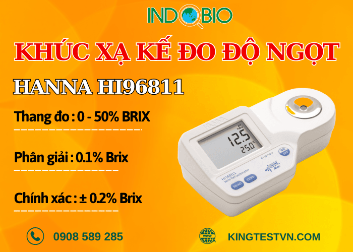 Khúc xạ kế đo độ ngọt Hanna HI96811